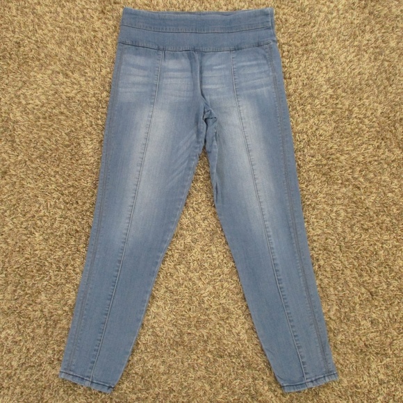 Democracy Jeans Women Large Medium Wash Pull On Jegging Revolutionary Gut Buster - Picture 1 of 8